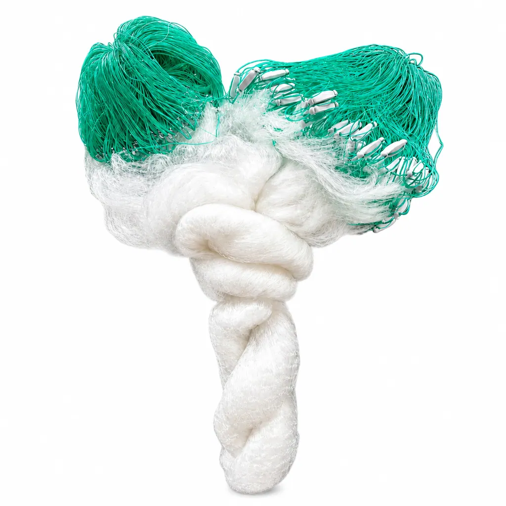 Single-wall sinking gill net with lower line components