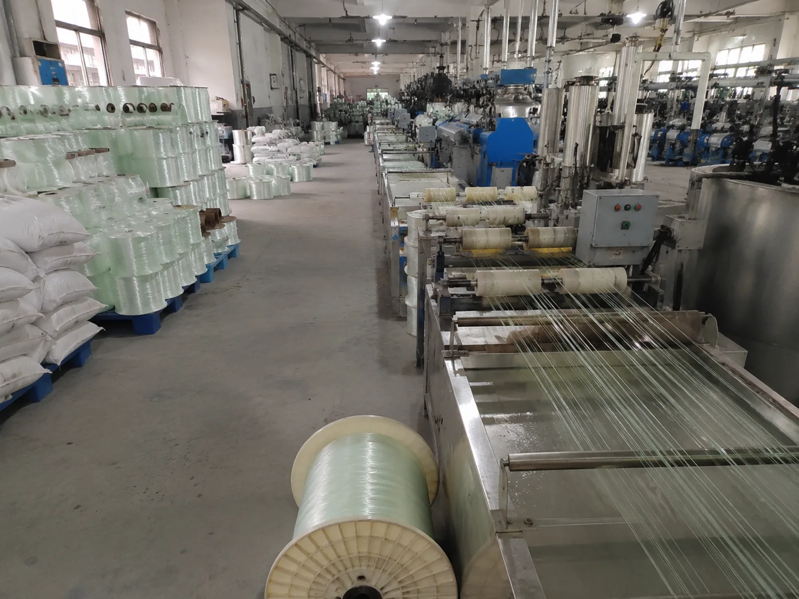 Nylon monofilament line production for gill net panels